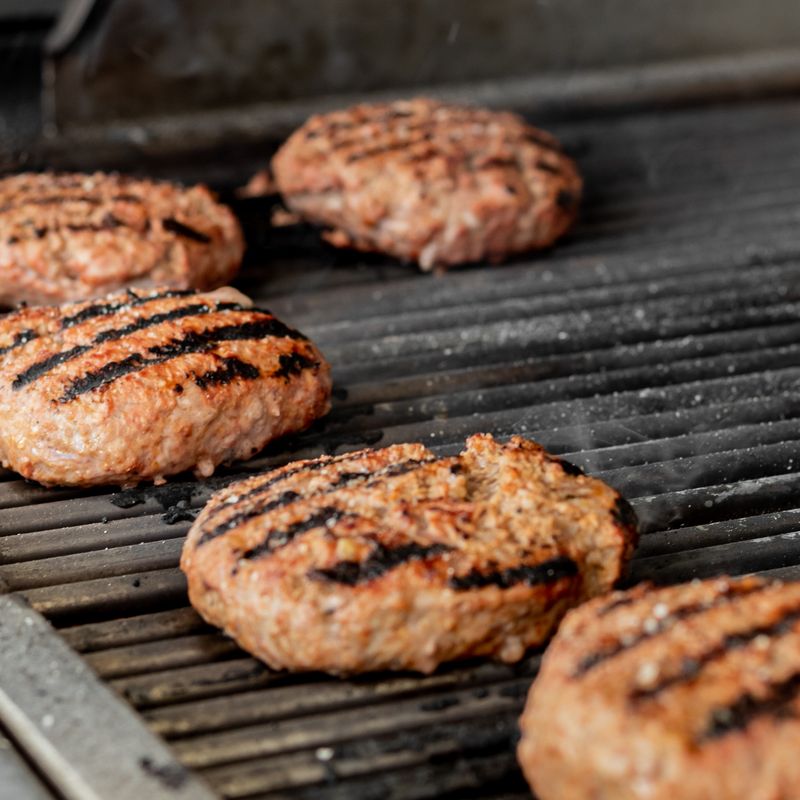 Miso-Butter Beef Burgers with Crispy Shallots