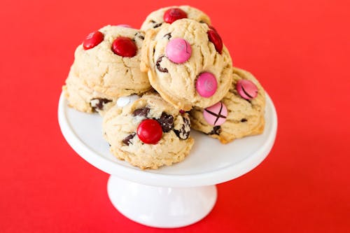 Close-Up Photograph of Cookies with Candies