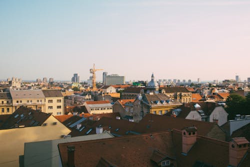 Kostenloses Stock Foto zu drohne erschossen, gebäude, himmel