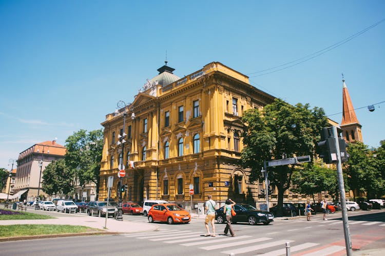 Facade Of Croatian Museum Of School In Zagreb