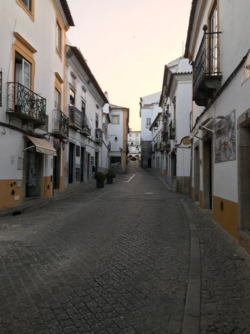 Free Explore a quaint cobblestone street lined with historic architecture and vibrant facades. Stock Photo