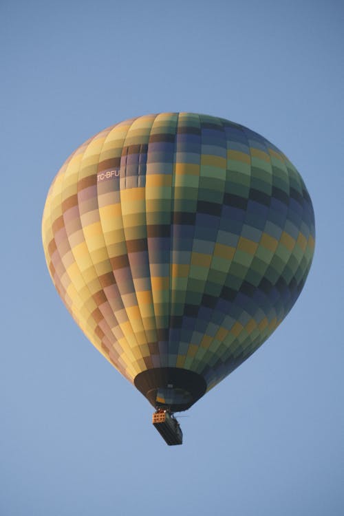 Hot Air Balloon against Clear Sky