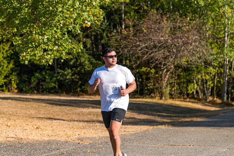 Man Running In A Race