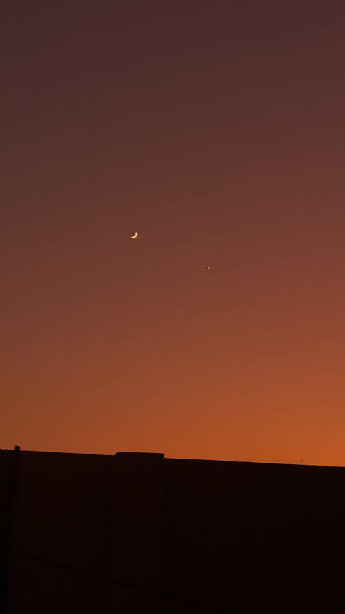 Free Venus & Moon Stock Photo