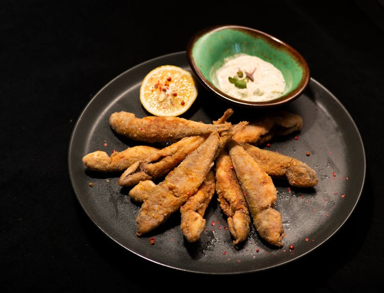 Fried Meat On A Plate