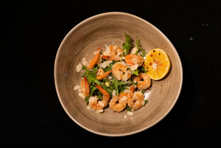 Vegetable Salad With Shrimps