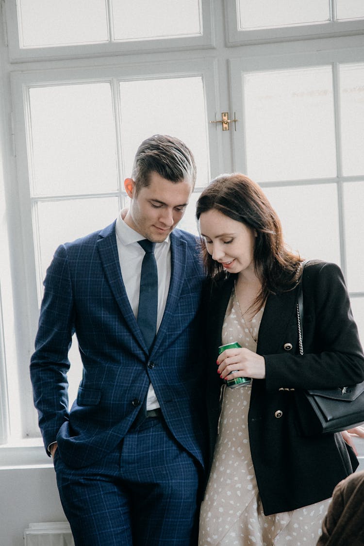 Couple Standing Side By Side