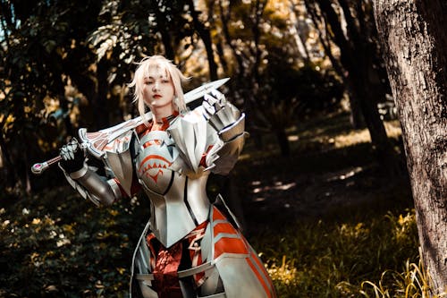 Photos gratuites de chevalier, cosplay, costume