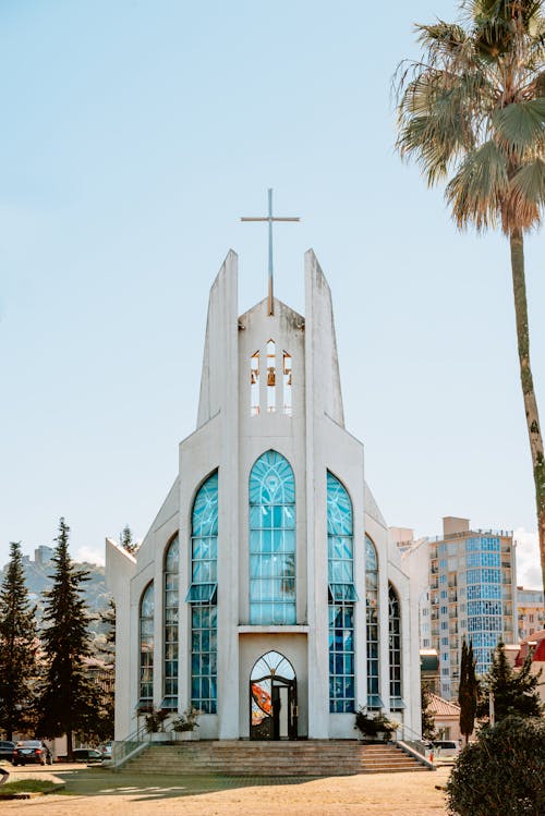 Church Building Beside Trees