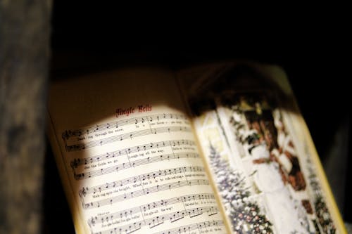 셀렉티브 포커스, 음악 도서, 징글 벨의 무료 스톡 사진