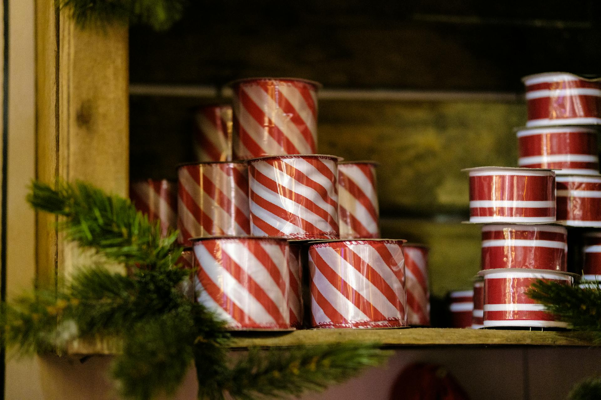 Red and White Checkered Gift Boxes