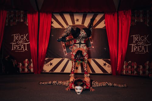 Acrobats Performance at Circus