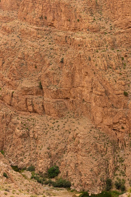 Eroded Rocks in Valley