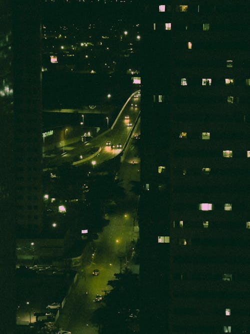 Lights in City at Night