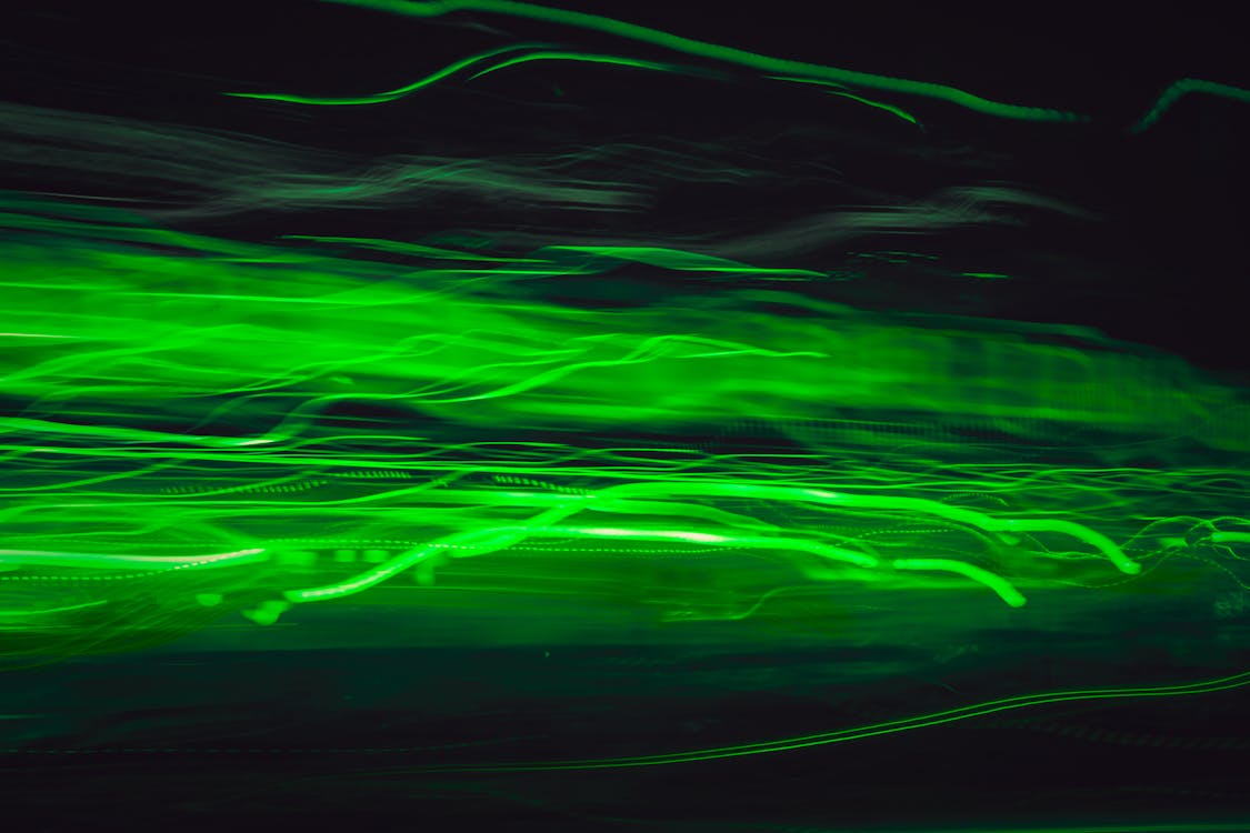 Blurred Green Lights