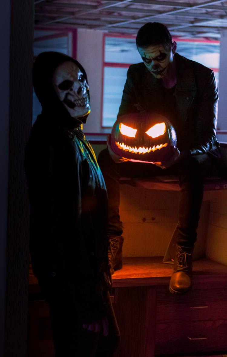 Men With Jack O Lantern