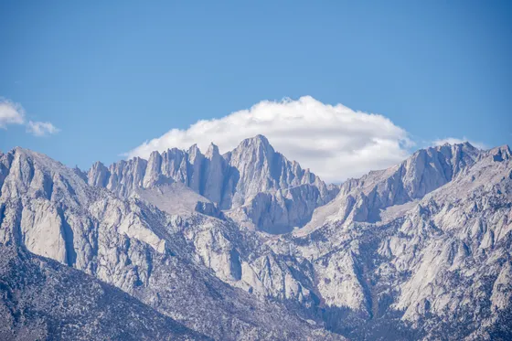 The summit of Mount Whitney at 14,505 feet
