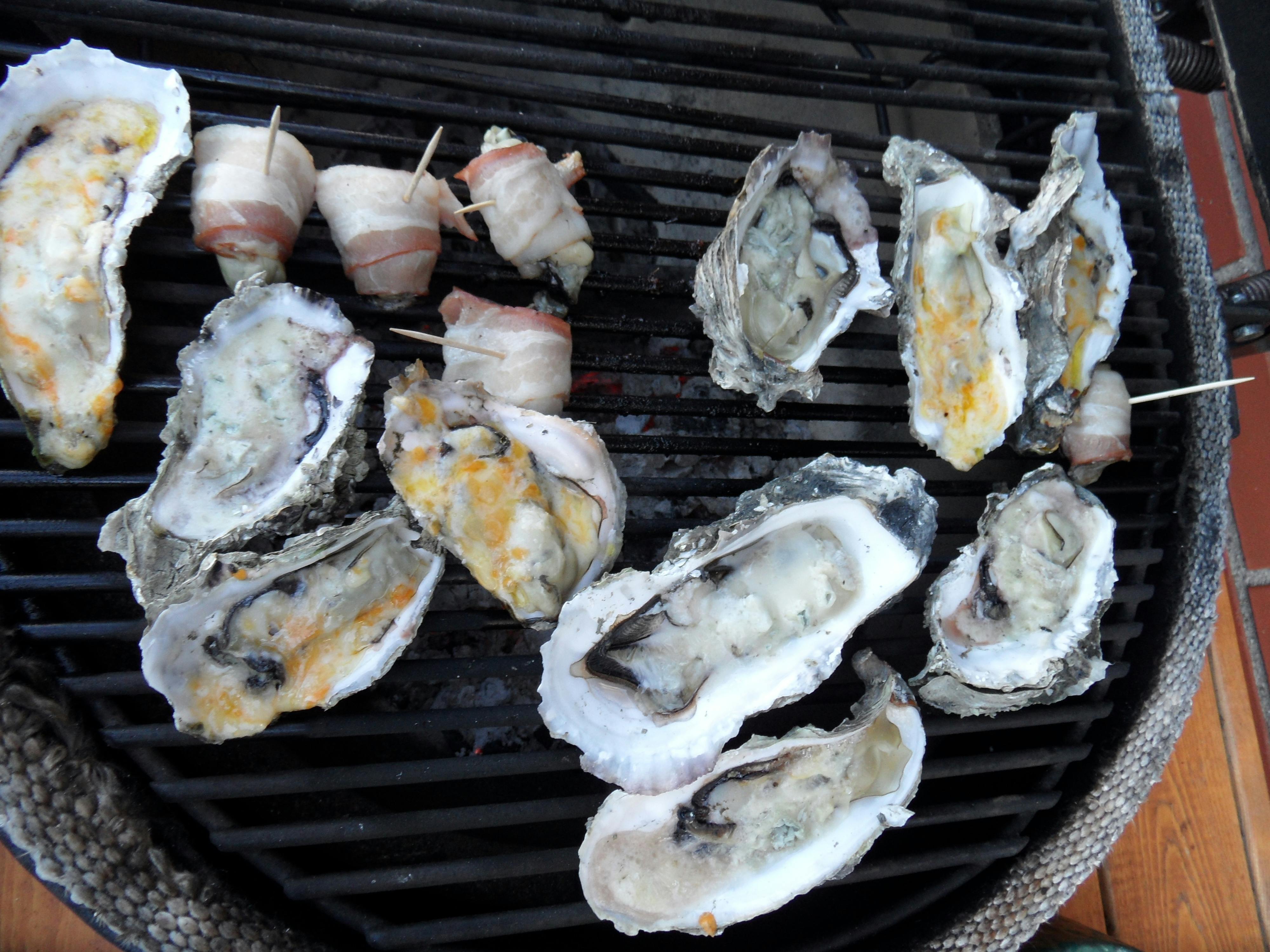 Free stock photo of gratin oysters, oysters, oysters on the grill