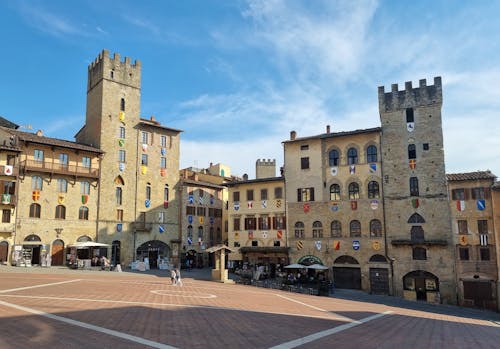 Square in Old Town in Arezzo