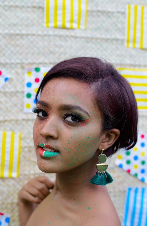 Free Woman With Face Paint Stock Photo