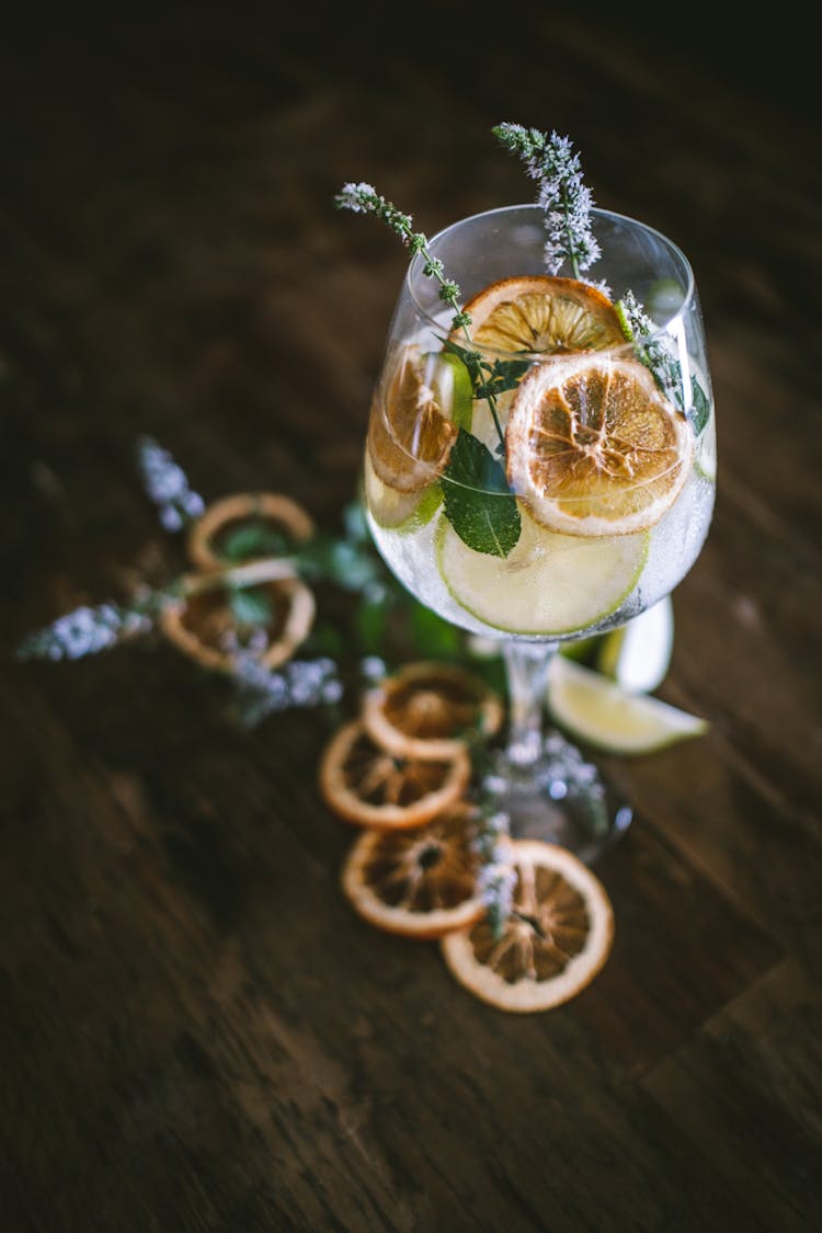 Close-Up Shot Of A Glass Of Drink