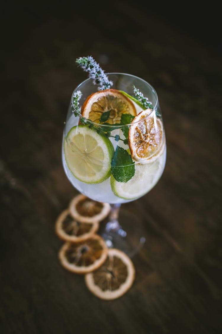 Close-Up Shot Of A Glass Of Drink