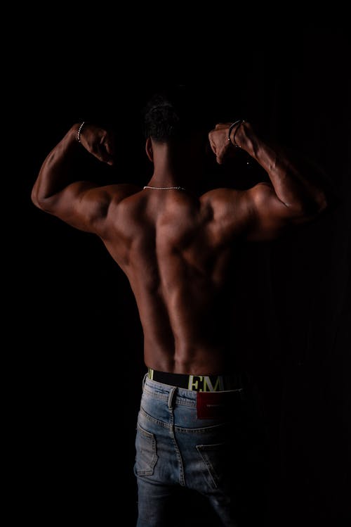 Fotos de stock gratuitas de afroamericano, bíceps, flexionando