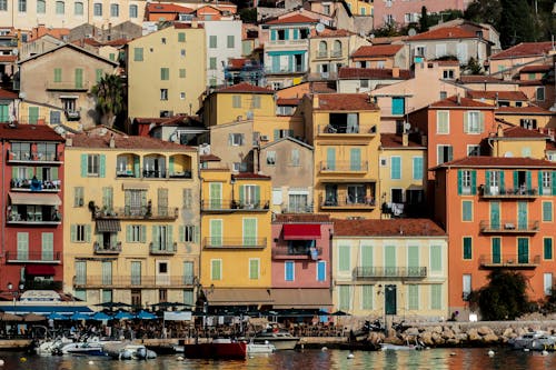 Colorful Villefranche in France