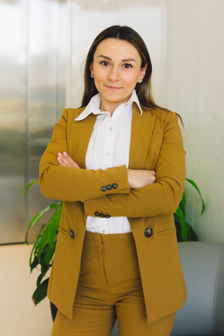 Woman In Suit And Shirt