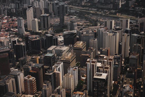 Aerial Shot of City Buildings