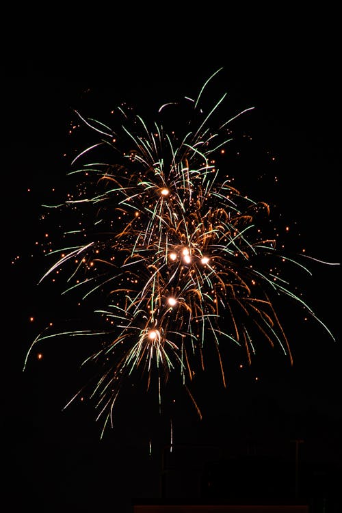 Fireworks Display at Night Time