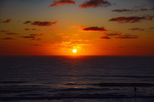 Kostenloses Stock Foto zu dramatisch, goldene stunde, goldener horizont