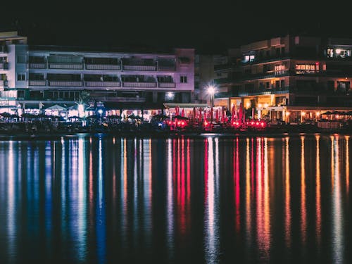 Lights Reflection over Water Surface