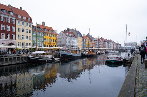 คลังภาพถ่ายฟรี ของ nyhavn, การท่องเที่ยว, คลอง