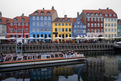 คลังภาพถ่ายฟรี ของ nyhavn, การท่องเที่ยว, การเดินเรือ