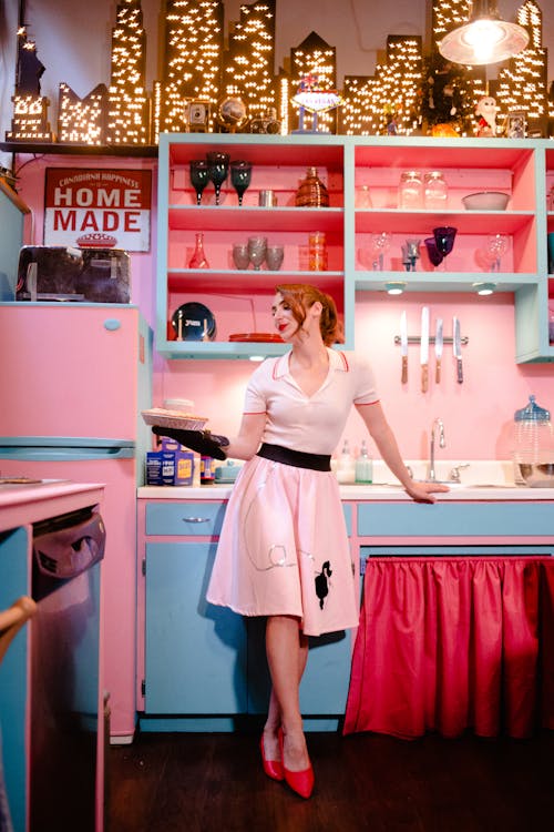 Woman Standing in the Kitchen