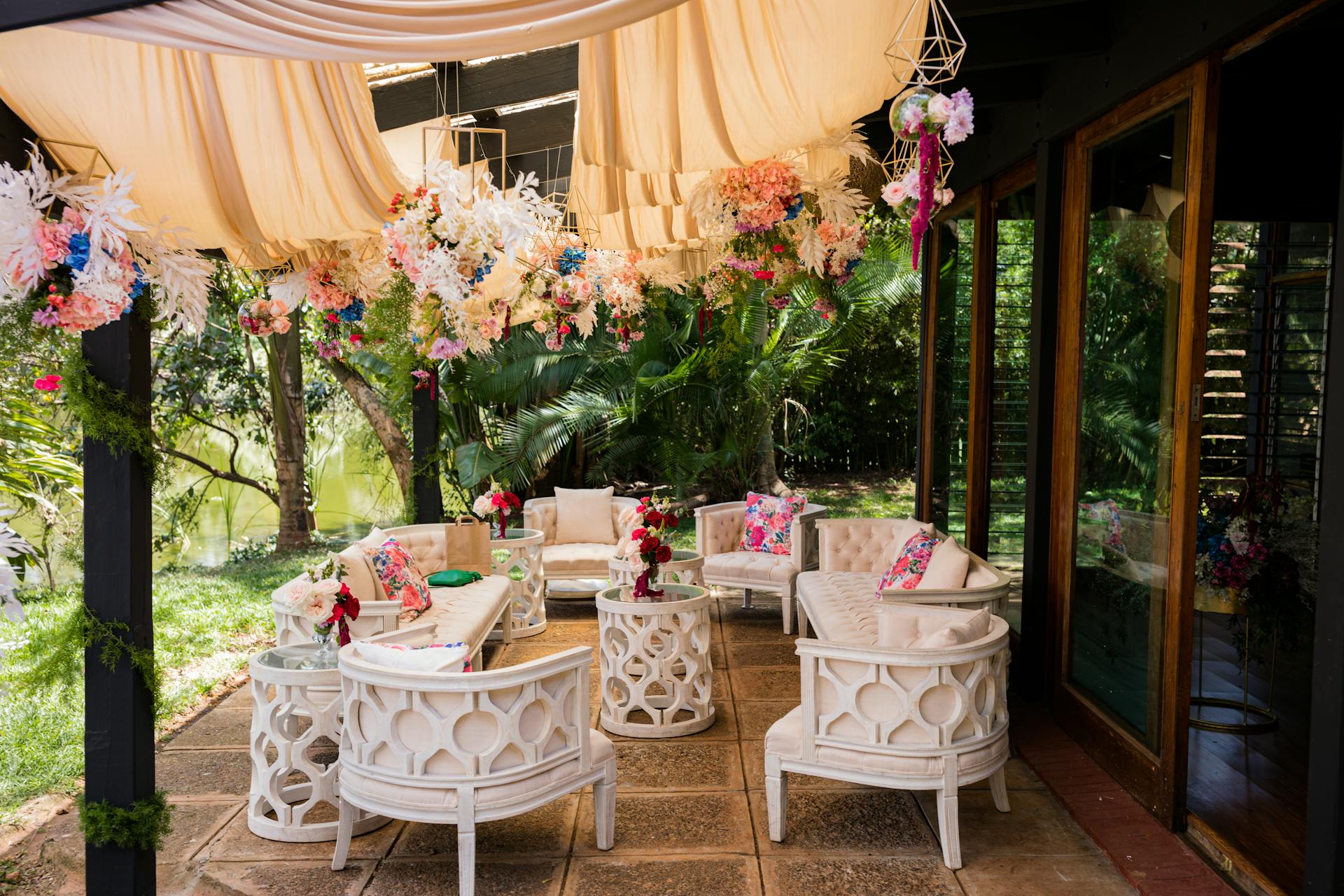 White and Pink Flowers on White Table