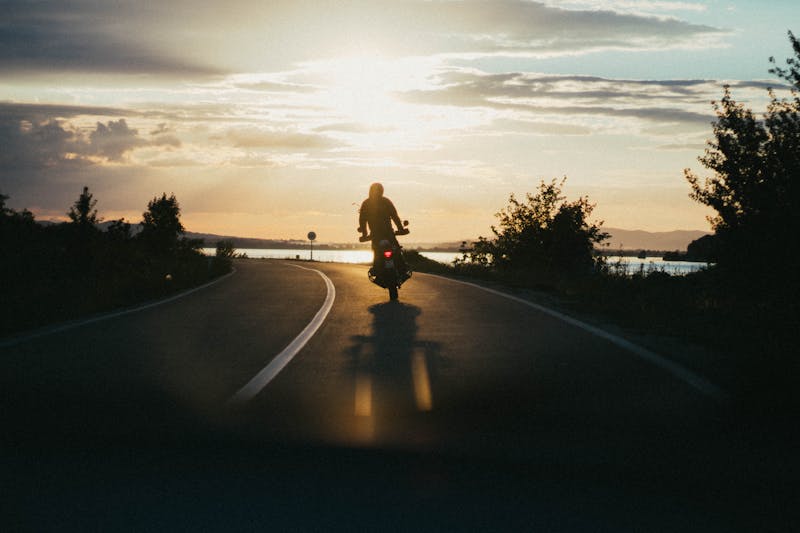 Motorcycle bike stunt