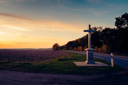 十字架, 宗教, 日落 的 免費圖庫相片