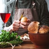 Washed linen apron — photo by Boryslav Shoot on Pexels