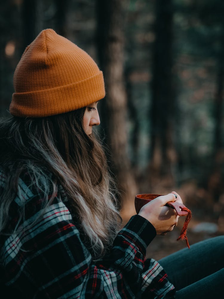 Woman Holding Cup