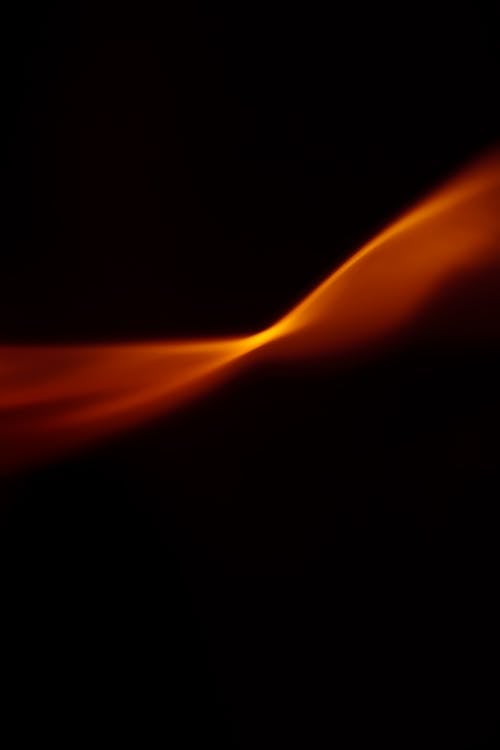 An Orange Fire on Black Background