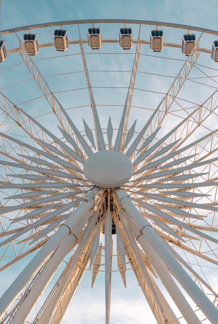 Imposing Structure Of Ferris Wheel