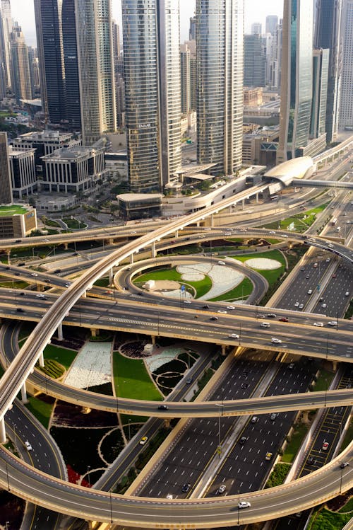 Aerial View of City Buildings