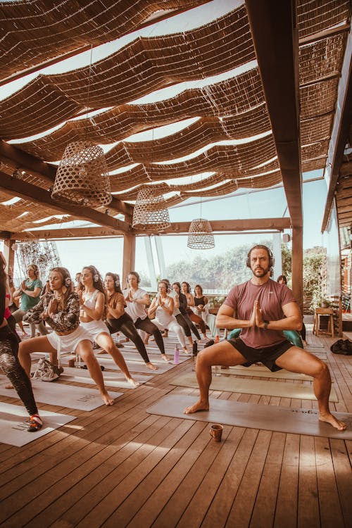 Group during Yoga