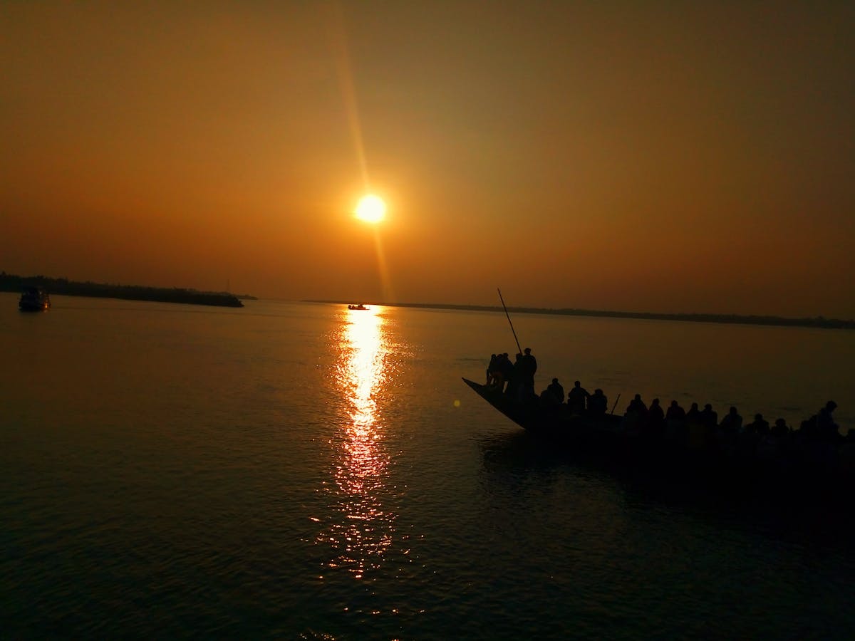 Tropical beach landscape with palm trees