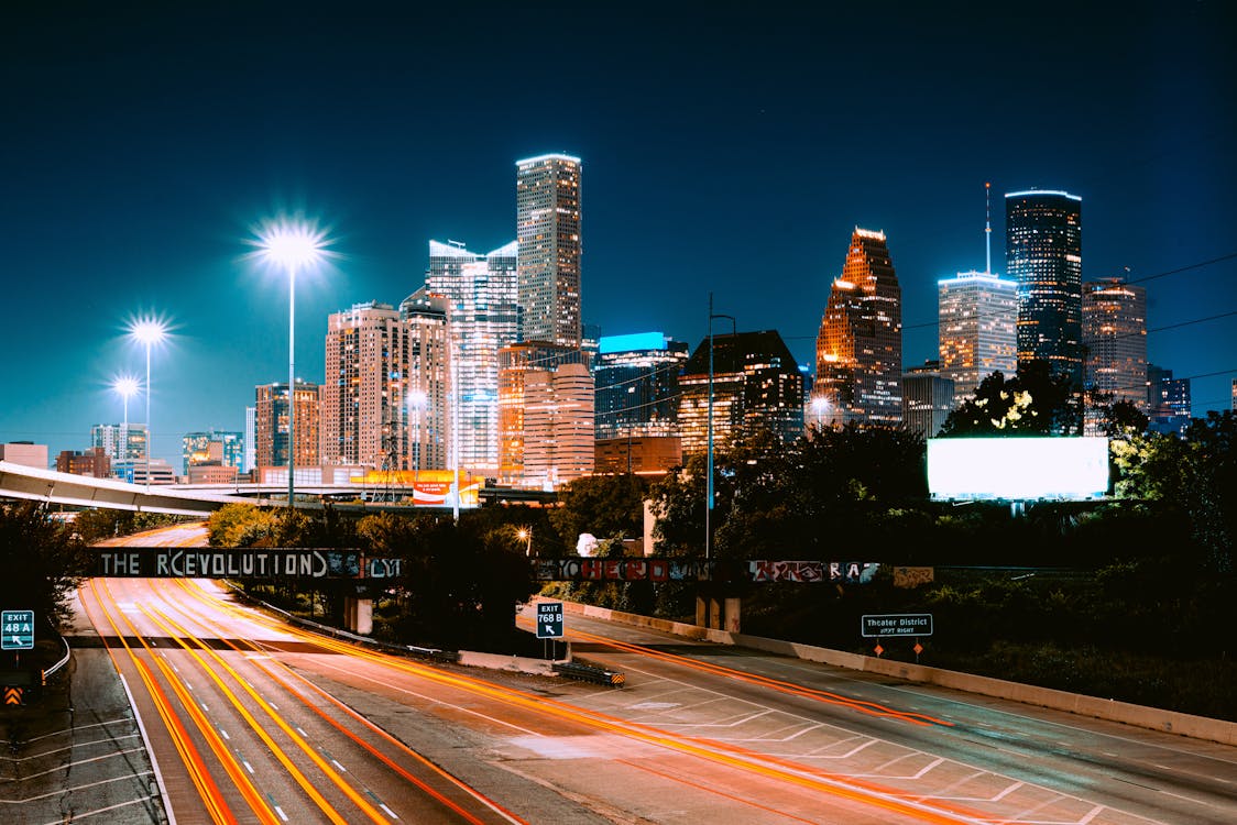 Empty Streets in Houston at Night · Free Stock Photo