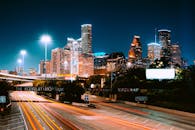 Empty Streets in Houston at Night