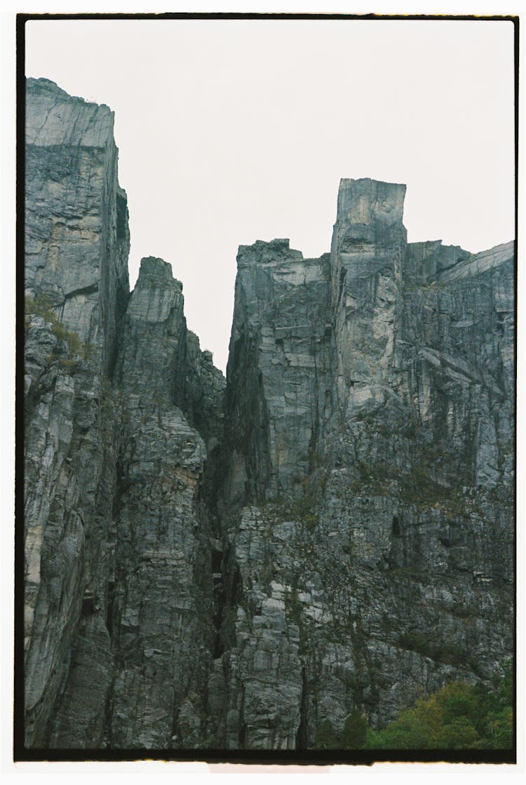 Rock Cliffs In Norway