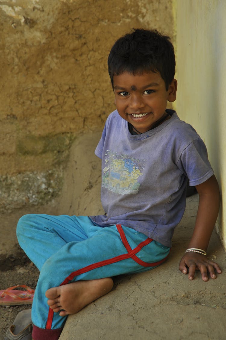 Portrait Of A Boy Smiling 